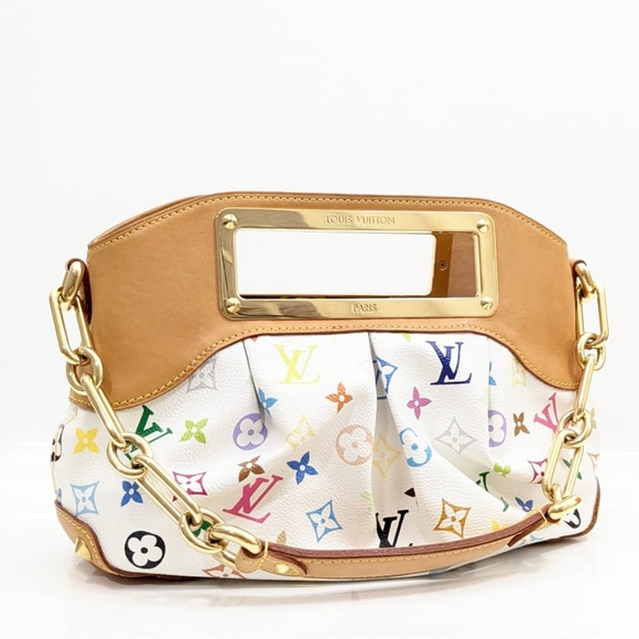✨️💎EXCELLENT CONDITION, Authentic Louis Vuitton Judy Pm White Multicolor - Picture 13 of 16